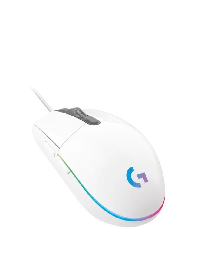 LOGI Logitech G102 High Performance Wired Gaming Mouse, Lightsync RGB lighting,200 – 8,000 DPI, Gaming-grade Sensorand a Classic 6-Button Design,White  - Image 3