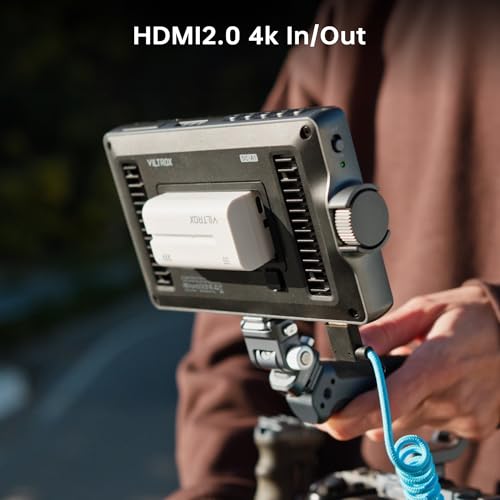 VILTROX مراقب الكاميرا VILTROX DC-A1 بحجم 7 بوصات مع شاشة تعمل باللمس، 2800 نيت، 4K HDMI في/خارج، مجموعة مراقب خارجي DSLR مع غطاء واقي من الشمس، أدوات المراقبة ومخطط المتجهات، مساعد التركيز، 3DLUT، وظيفة اللون الزائف - Image 5
