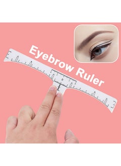 كينغماس مسطرة حواجب K، مسطرة حواجب Kingmas للاستخدام مرة واحدة، لاصقة Microblading للحواجب، أداة قياس، دليل الاستنسل  - Image 3