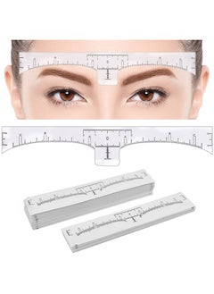 كينغماس مسطرة حواجب K، مسطرة حواجب Kingmas للاستخدام مرة واحدة، لاصقة Microblading للحواجب، أداة قياس، دليل الاستنسل  - Image 1