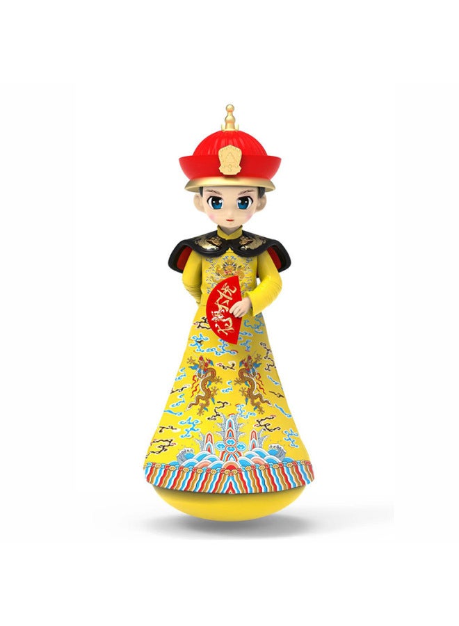 Datang Tumbler Little Sister Creative Xi'an Tourism Creative Doll Doll Toy Ornaments Gift-Color:Emperor Yellow Clothes (color Box) - Image 1