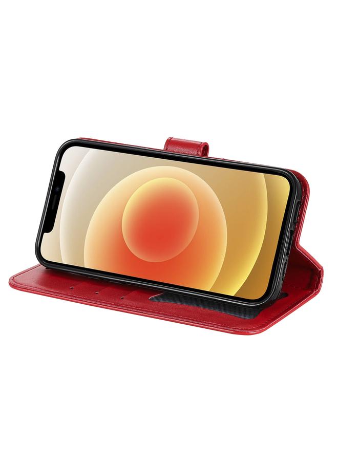 S-TOP Case For iPhone 12 mini 7-petal Flowers Embossing Pattern Horizontal Flip PU Leather Case with Holder & Card Slots & Wallet & Photo Frame - Image 5