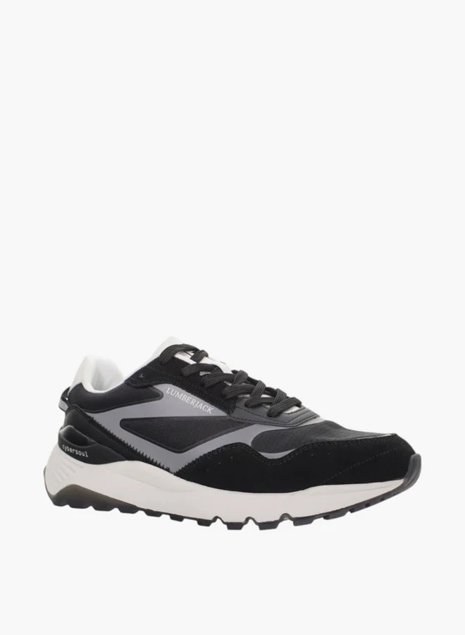 LUMBERJACK Men's Panelled Lace-Up Sneakers
