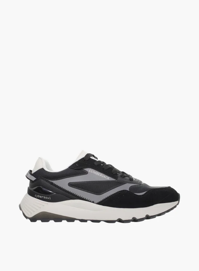 LUMBERJACK Men's Panelled Lace-Up Sneakers