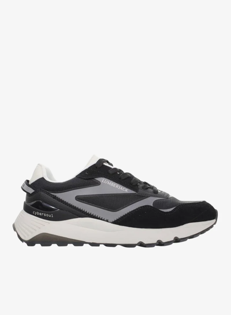 LUMBERJACK Men's Panelled Lace-Up Sneakers