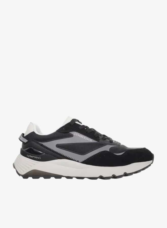 LUMBERJACK Men's Panelled Lace-Up Sneakers