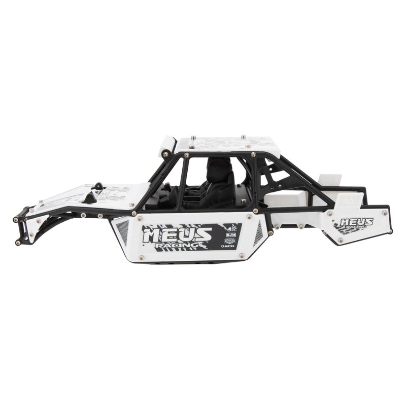 MEUS RACING Mantis24 Body with Roll Cage for Axial 1/24 SCX24 RC Crawler (White) - Image 5