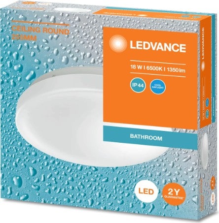 LEDVANCE Ceiling Round 18W 6500K White Light Plafonier Ceiling Light with Sound Sensor IP44 