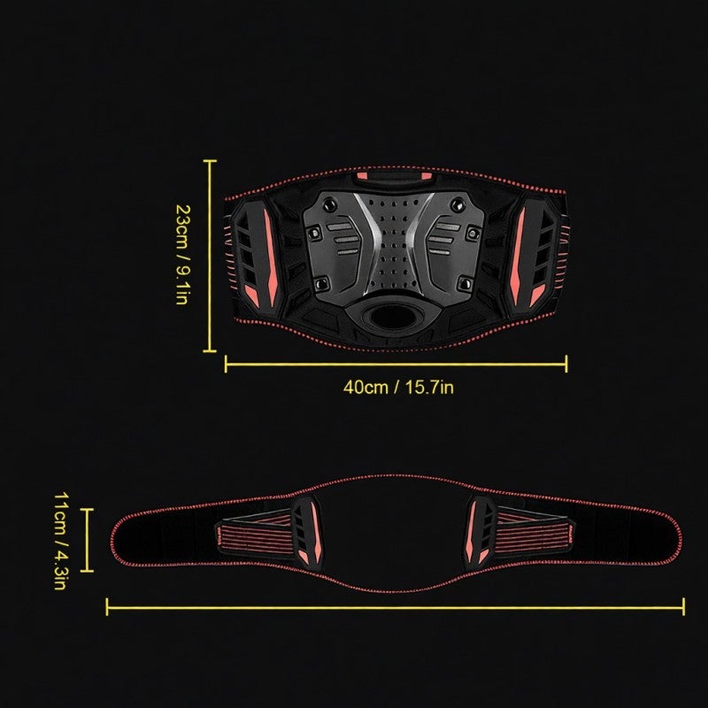 Sulaite Motorcycle Waist Belt Riding Guard Belt Back Brace Sports Gear - Image 4