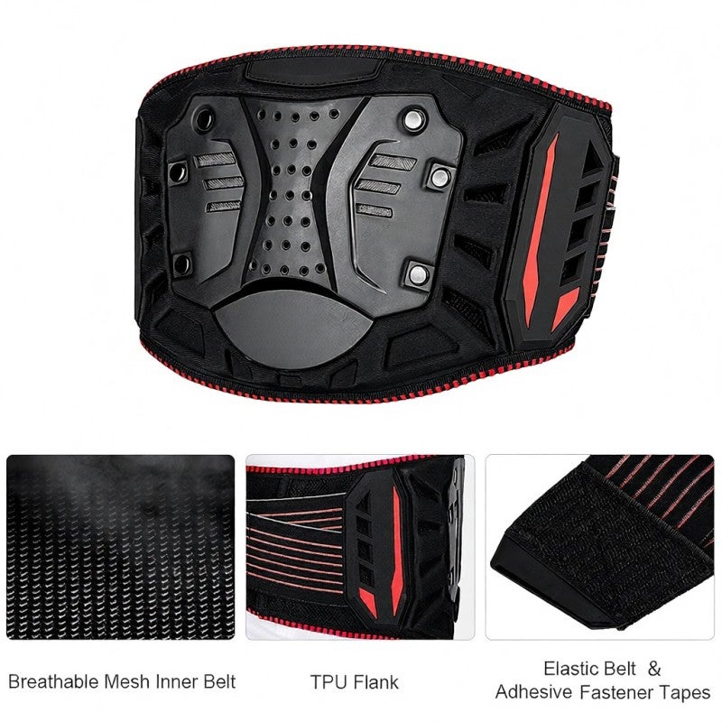 Sulaite Motorcycle Waist Belt Riding Guard Belt Back Brace Sports Gear - Image 3