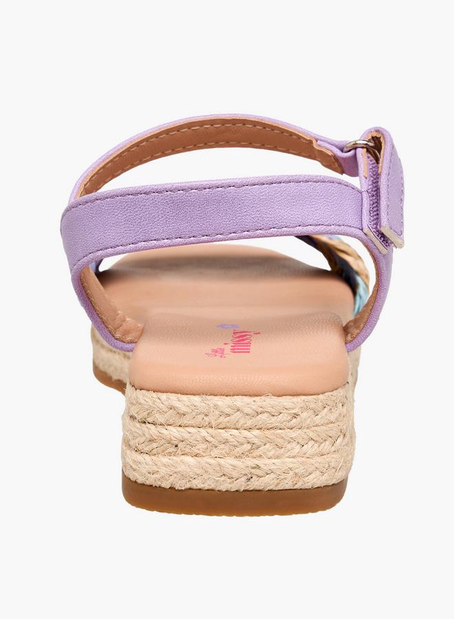 Little Missy Girls Hook and Loop Strap Sandals - Image 4