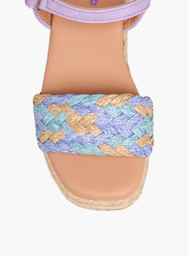 Little Missy Girls Hook and Loop Strap Sandals - Image 3