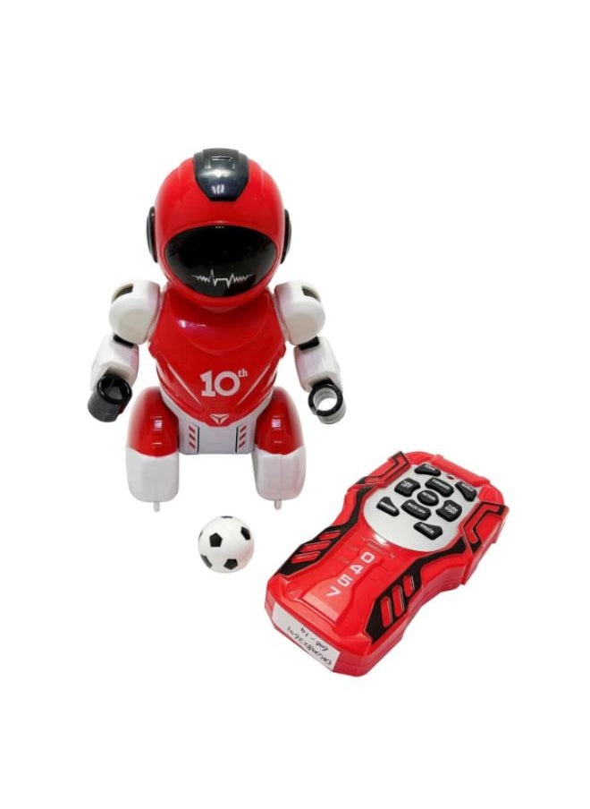 Generic - روبوت ذكي يعمل بالتحكم عن بعد (SoccerBot) مع موسيقى وضوء ورقص لكرة القدم وقابل لإعادة الشحن عبر USB للأطفال - Image 1