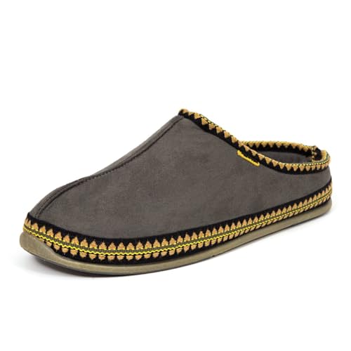Deer Stags Men's Wherever Microsuede Slipper, Grey, 15 - Image 1