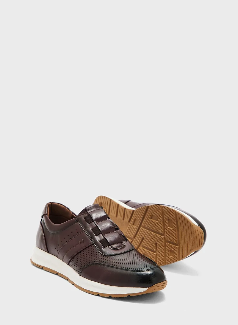 Robert Wood Webbing Loop Highlight Casual Slip Ons