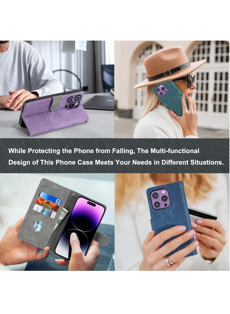 Wallet Case Suitable for Honor X9b 5G Nti-Theft Brush RFID Leather Magnetic Adsorption Flip Protective Cover - Image 4
