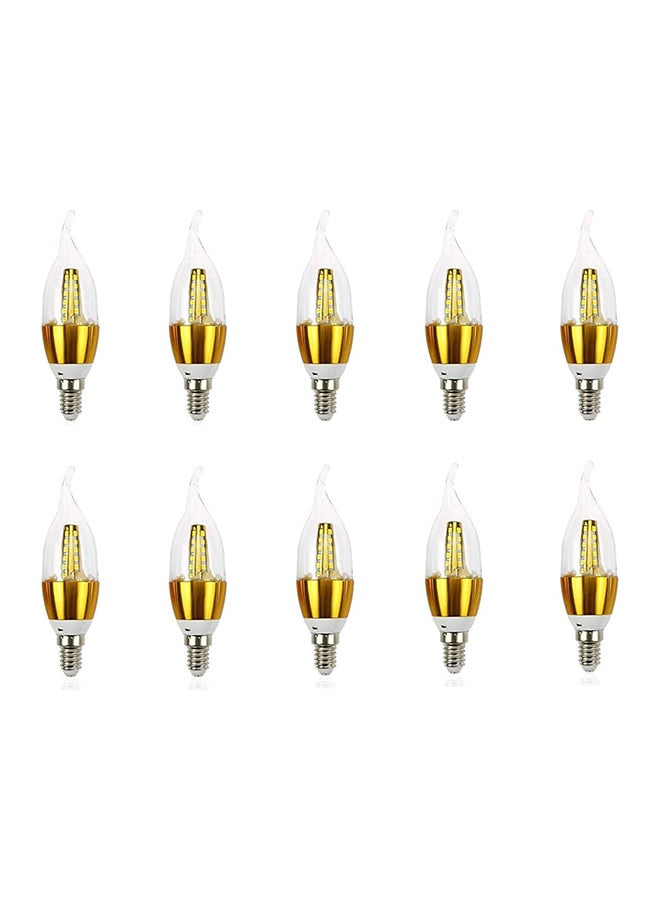 Mshaa10 Piece LED Candle Bulbs 5w Yellow