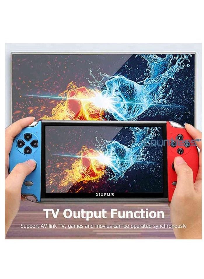 Generic - X12 Plus Wireless Video Game Console PSP Nostalgic 7.0 Inch Large - Image 1