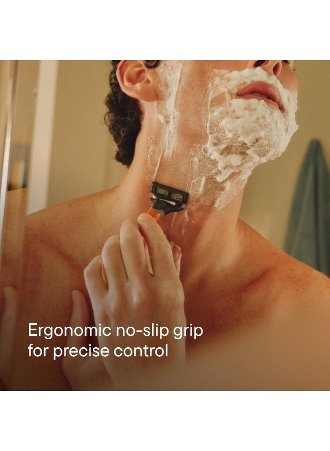 Harry's Shaving Kit for Men - Razor Handle and 3 Razor Blade Refill Cartridges - Ocean Blue - Image 5