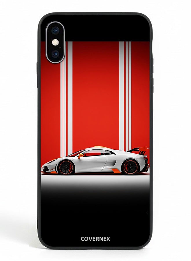 Covernex Apple iPhone Xs Protective Case Cover Printed Featuring Modern Supercar Concept - Image 2