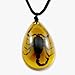 REALBUG Black Scorpion Necklace Amber Large - Image 3