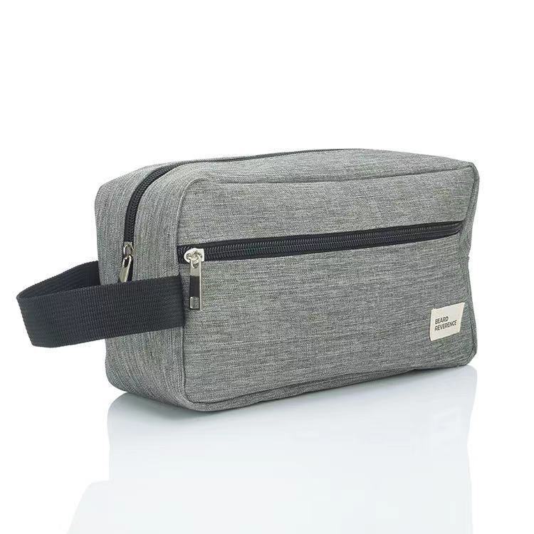 Large Capacity Mens Organizer Handbag 300D Gray 