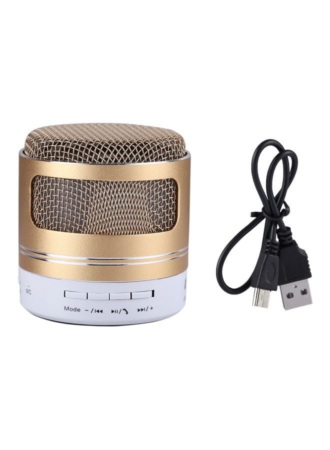 NIBEMINENT Portable Bluetooth Speaker With Built-in Mic Gold  - Image 4