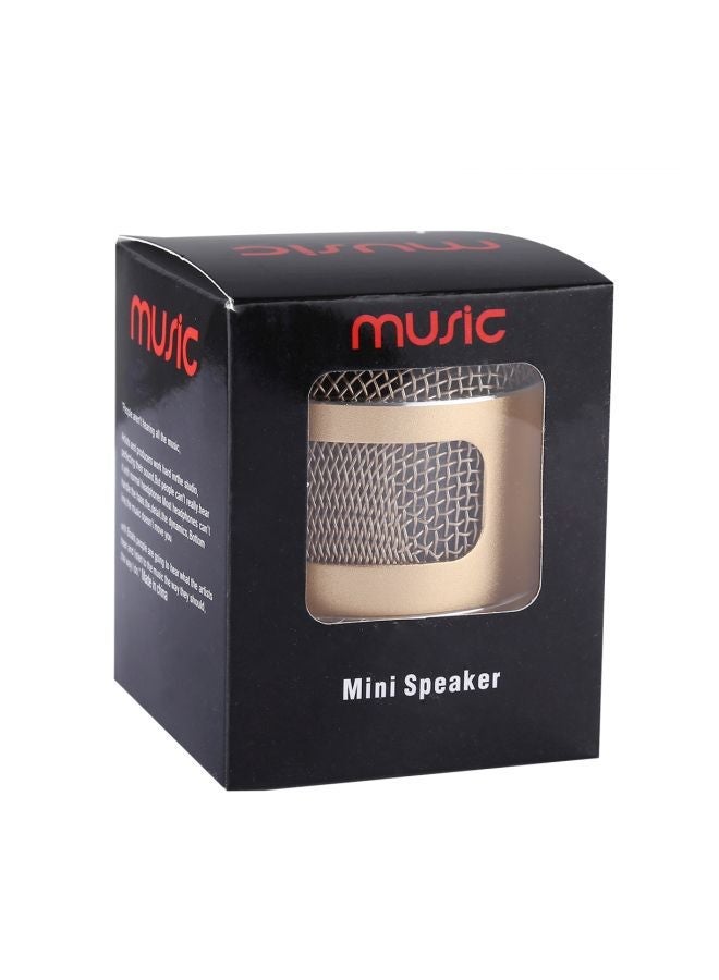 NIBEMINENT Portable Bluetooth Speaker With Built-in Mic Gold  - Image 5