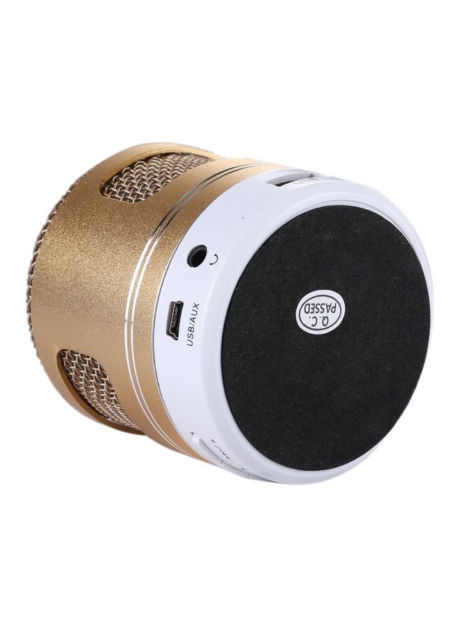 NIBEMINENT Portable Bluetooth Speaker With Built-in Mic Gold  - Image 3