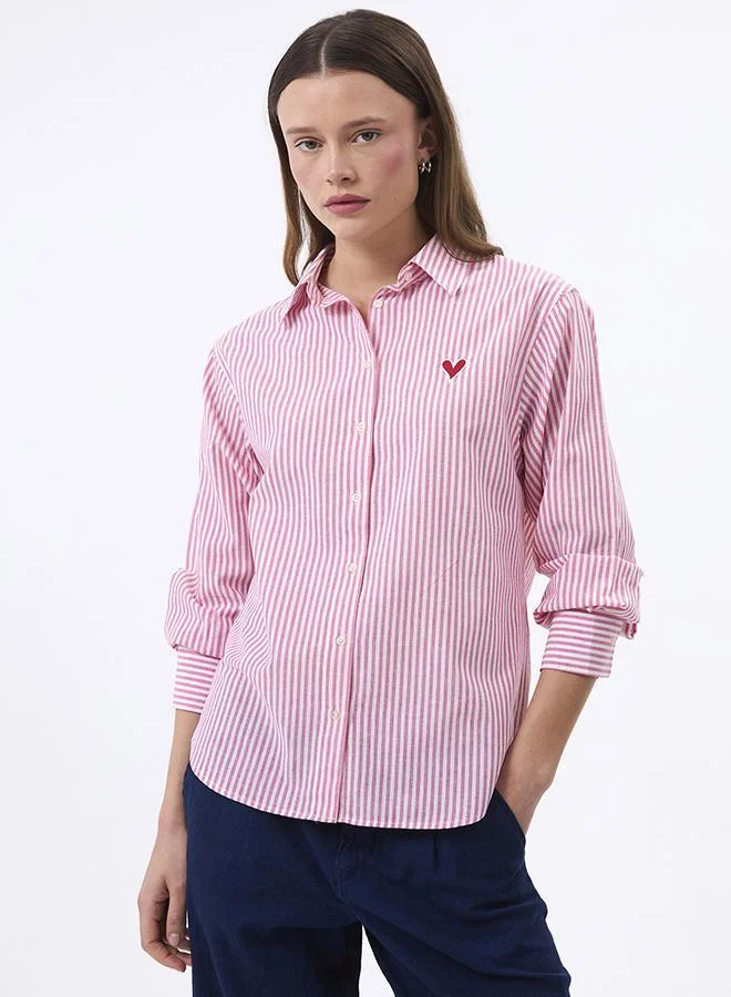 Oversize Linen Blended Shirt for Women