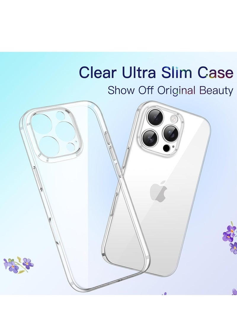 ELTRAZONE Ultra Slim (0.35mm Thin) Clear Case for iPhone 16 Pro 6.3 Inch – Camera Lens Full Protection, Lightweight Transparent PP Hard Minimalist Cover (Clear) | Anti-Fingerprint & Non-Yellowing - Image 4