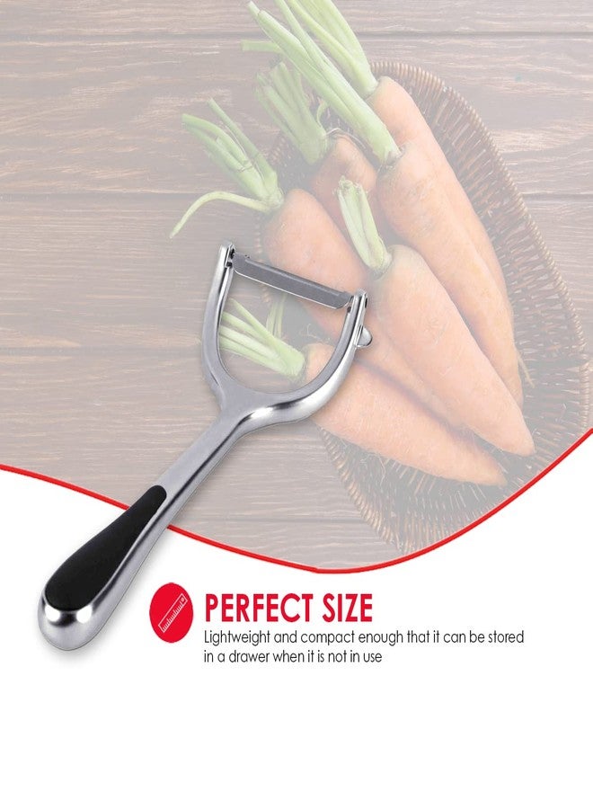 Home Basics Home Basic Horizontal Zinc Veg Peeler - Image 3