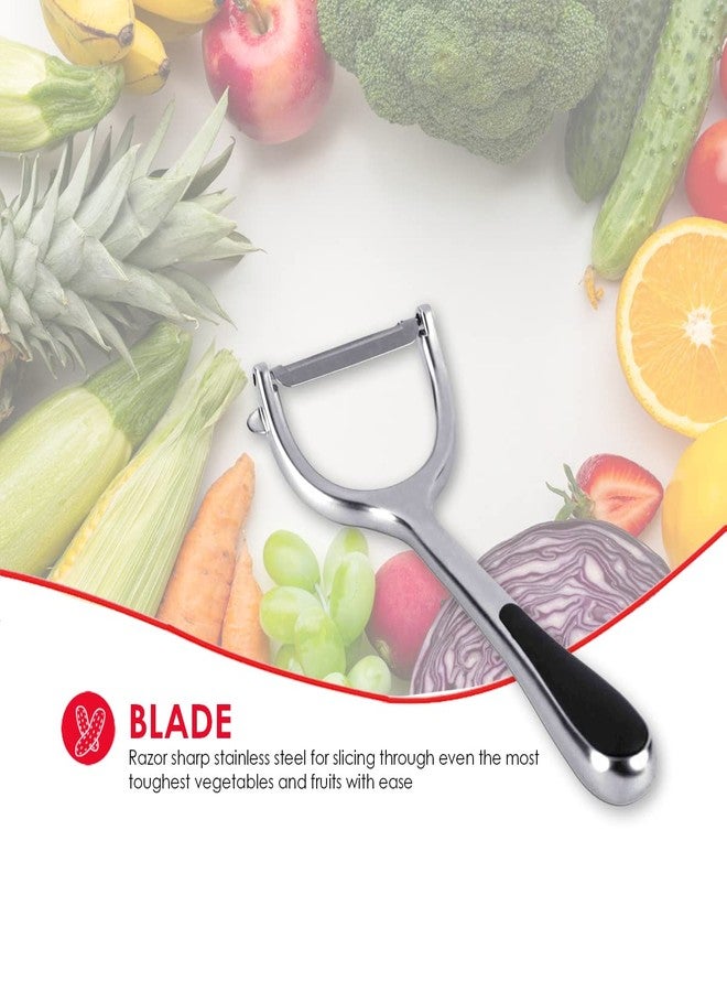 Home Basics Home Basic Horizontal Zinc Veg Peeler - Image 2