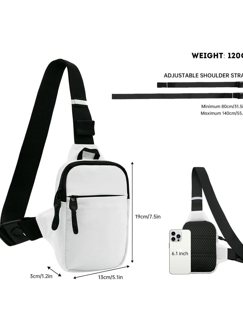 SYOSI Small Sling Bag for Men Waterproof Crossbody Fanny Packs Purses Chest Bags with Adjustable Shoulder Belt for Travel Sport Camping - Image 5