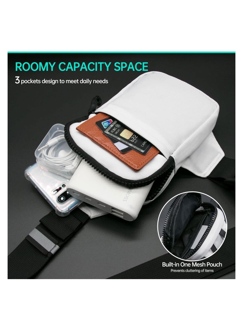 SYOSI Small Sling Bag for Men Waterproof Crossbody Fanny Packs Purses Chest Bags with Adjustable Shoulder Belt for Travel Sport Camping - Image 4