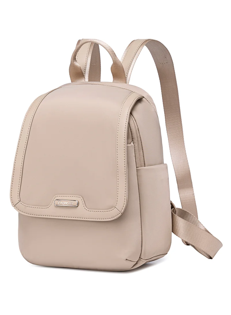 Premium Casual Backpack Water Resistant Multifunctional Anti-Theft Women Daypack with independent Laptop Compartment, CB00621-Khaki