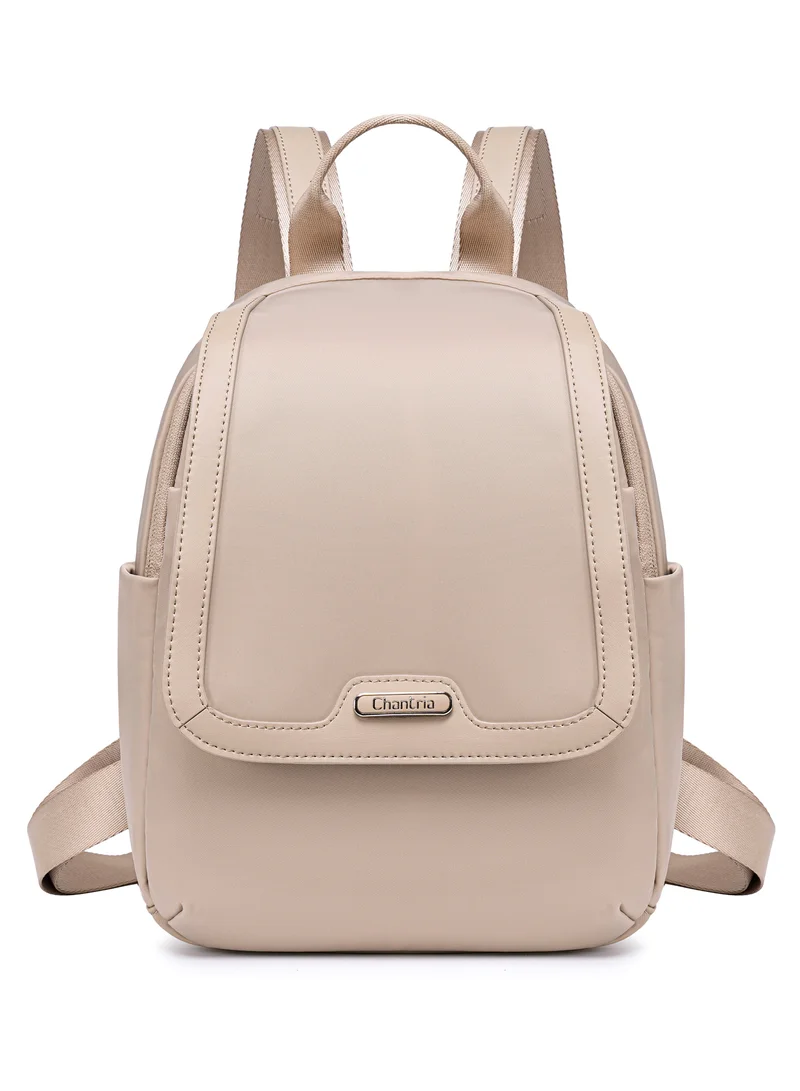 Chantria Premium Casual Backpack Water Resistant Multifunctional Anti-Theft Women Daypack with independent Laptop Compartment, CB00621-Khaki