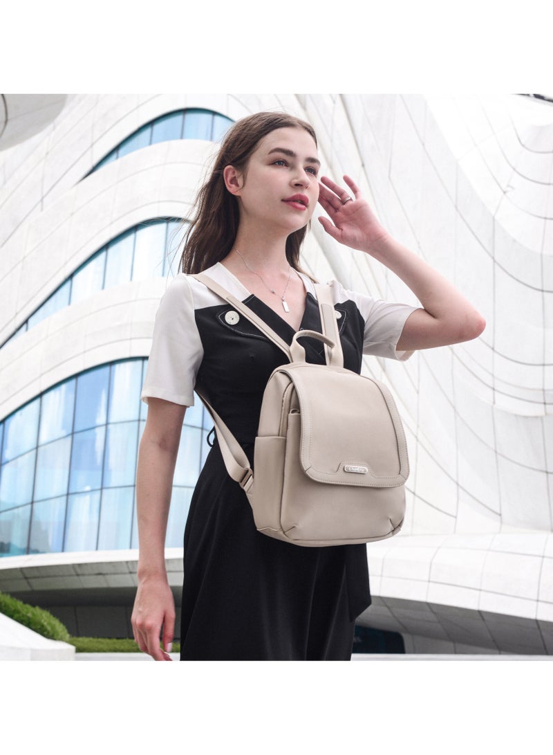 Chantria Premium Casual Backpack Water Resistant Multifunctional Anti-Theft Women Daypack with independent Laptop Compartment, CB00621-Khaki - Image 5