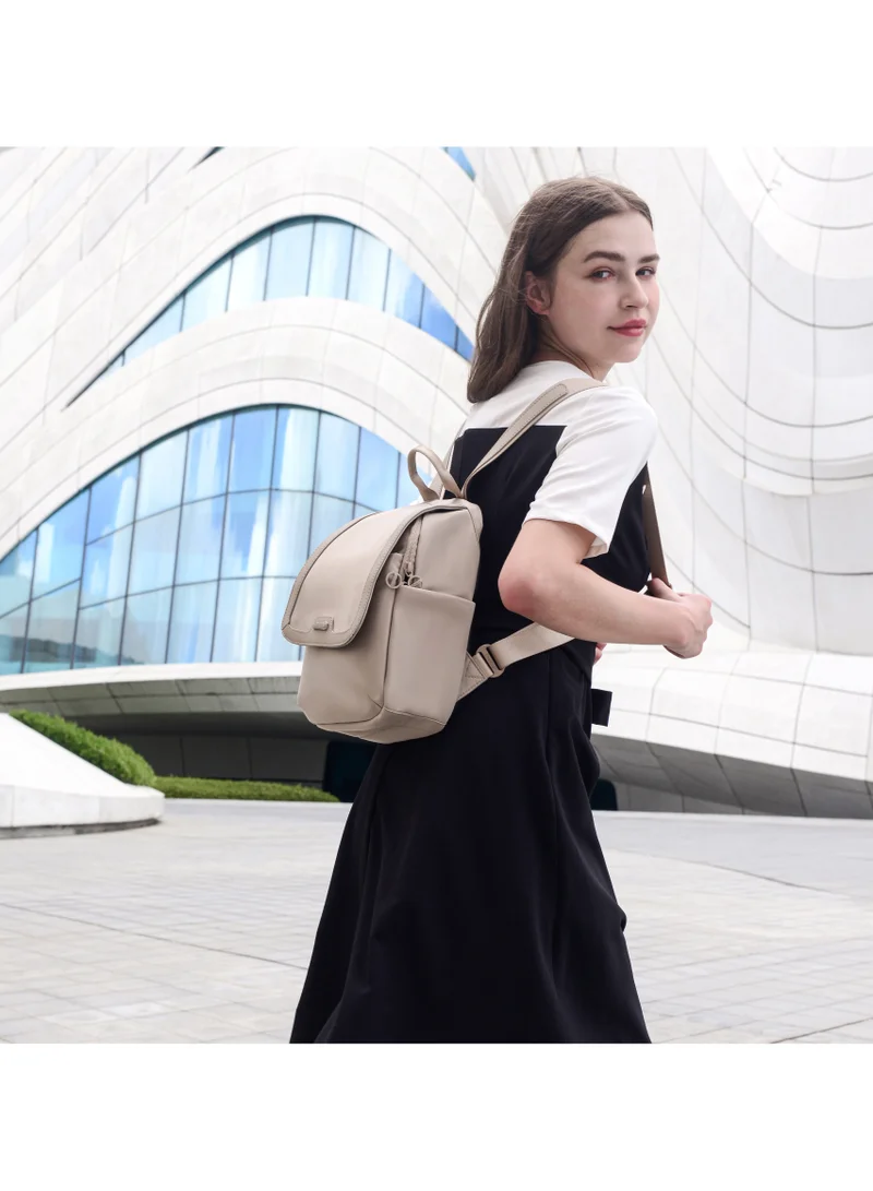 Chantria Khaki Premium Casual Backpack Water Resistant Multifunctional Anti-Theft Women Daypack with independent Laptop Compartment, CB00621-Khaki  | Best Price UAE