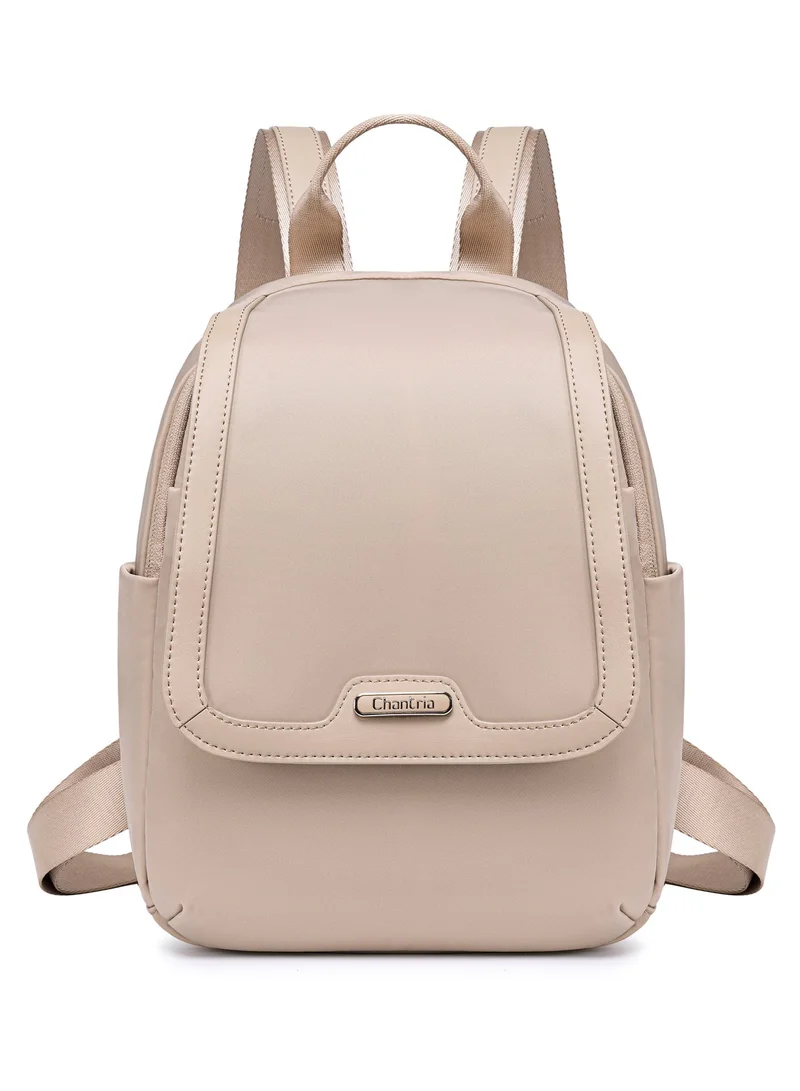 Chantria Khaki Premium Casual Backpack Water Resistant Multifunctional Anti-Theft Women Daypack with independent Laptop Compartment, CB00621, Khaki for Women | Best Price UAE