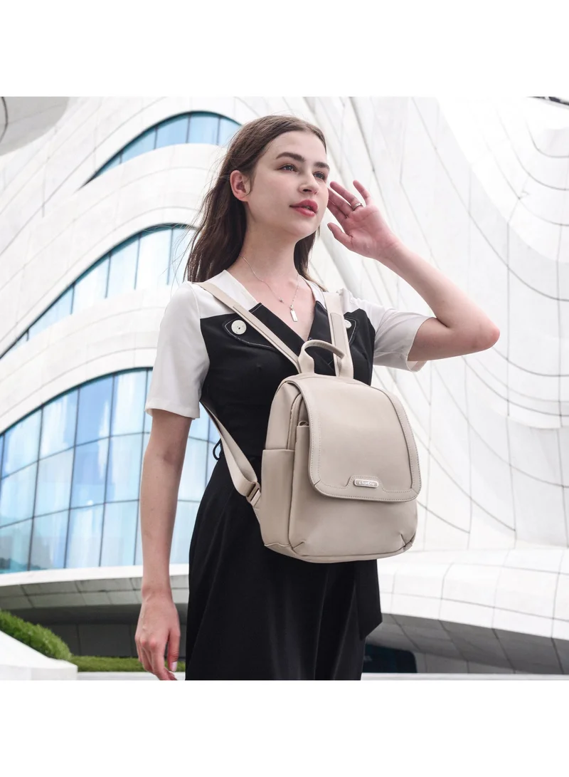Chantria Premium Casual Backpack Water Resistant Multifunctional Anti-Theft Women Daypack with independent Laptop Compartment, CB00621, Khaki
