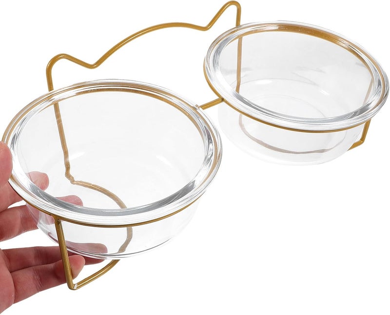 TOYANDONA Double Raised Cat Bowl and Dog Food Bowl and Elevated Stand for Indoor Pet Feeding - Image 4