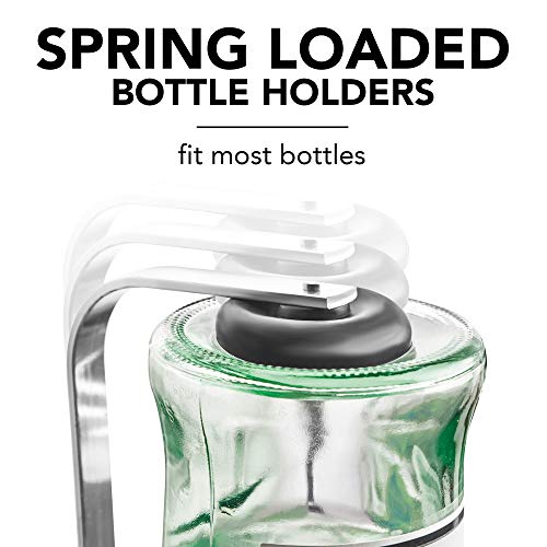 Final Touch 6-Bottle Liquor Dispenser - Gravity-Fed Shot Pourer for Perfect 1.5 oz Shots - Leak-Proof Design - Holds 6 Bottles up to 1 Liter Each - Aluminum Frame with Stylish Chrome Finish (FTA1816) - Image 5