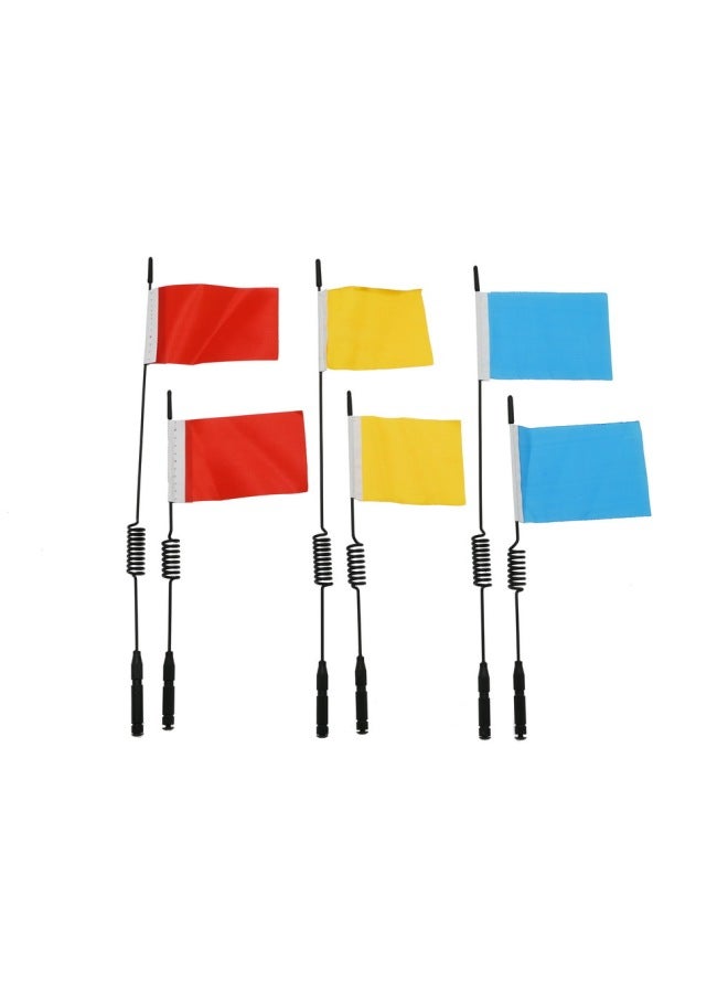 Mangniu Naughty Dragon Four-wheel Drive Off-road Climbing Car Model Car Accessories Metal Decoration Signal Flag DIY Modification Parts-Color:Signal Flag Short Flag Blue  - Image 3