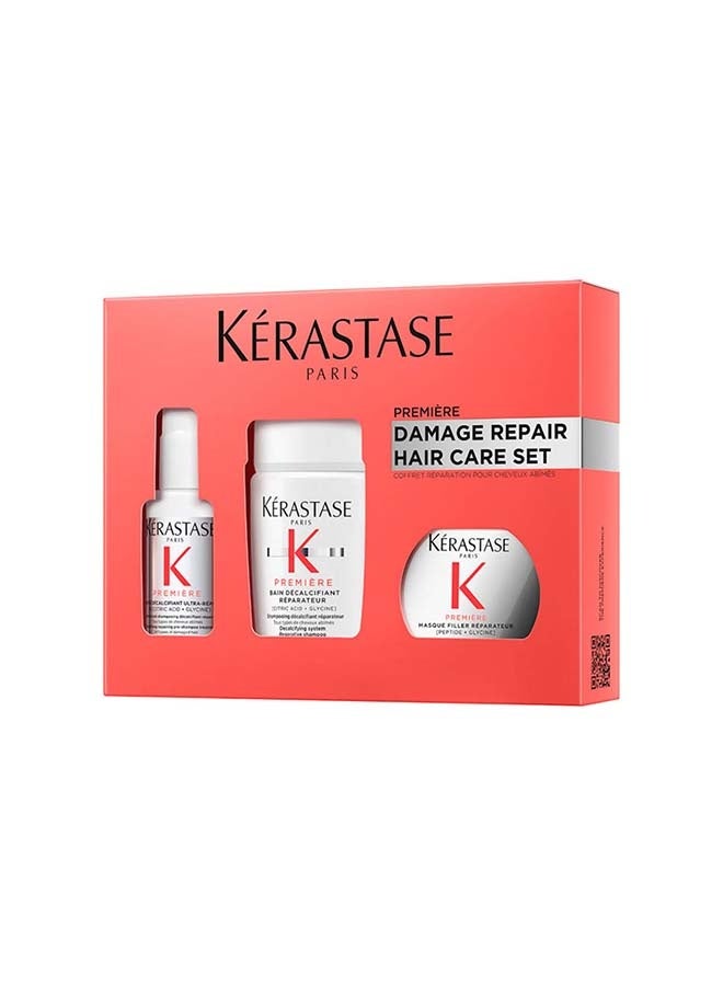 KERASTASE روتين كيراستاس لإزالة الترسبات وإصلاح الشعر التالف - مجموعة الأساسيات - Image 4