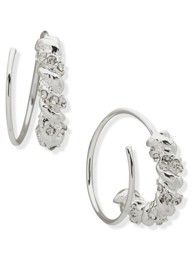 NINE WEST Pe 17Mm Corkscrew Huggie Wire Earrings