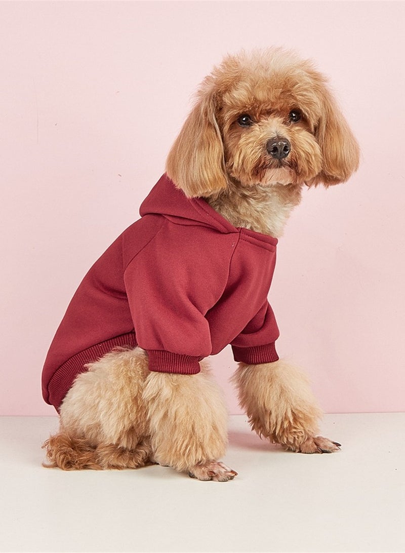 Loquat Squality New Pet Warm Clothing For Autumn And Winter Red - Image 1