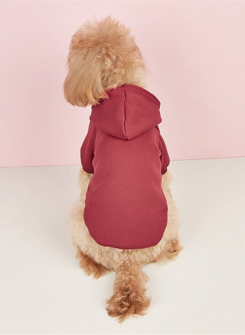 Loquat Squality New Pet Warm Clothing For Autumn And Winter Red - Image 2