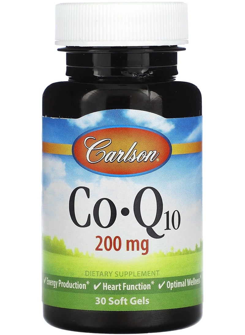 Co-Q10, 200 mg, 30 Soft Gels