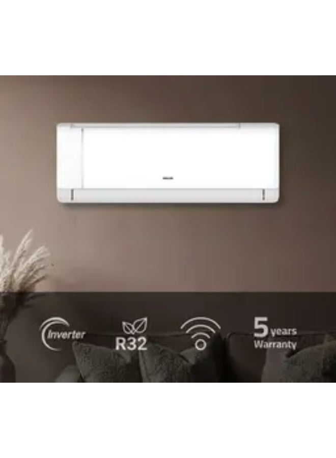 أيه يو إكس Split Air Conditioner 1.5 HP inverter, Cooling Heating 12000 BTU, white, S 12 QD H AUXS12QDH/IN white - Image 3
